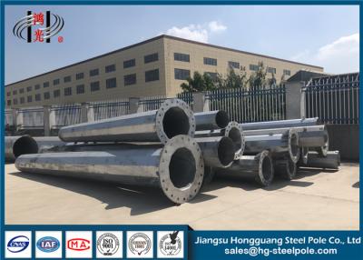 China Galvanized Stainless Steel Tubular Pole Electrical Power Transmission Line Pole for sale