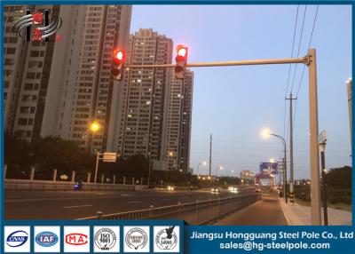 China Led Lights Flexible Arm Pole Traffic Signal Pole For Crossing Road for sale