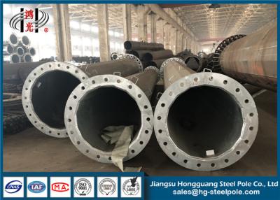 China Equipo poste de acero galvanizado eléctrico de la distribución con el betún pintado en venta