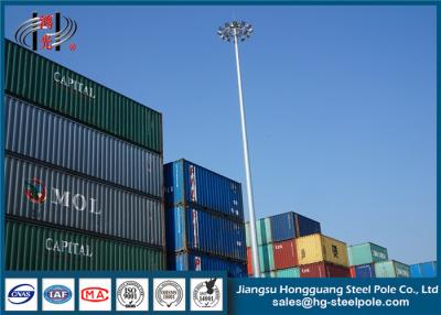 China palo poligonal de acero poste ligero de los 30M Q345 HDG alto grueso de 4m m/de 6m m/de 8m m en venta