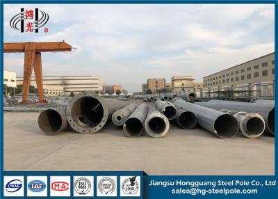 China Hot Roll Steel Superior Hop Dip Galvanised Poles / Tubular Steel Tower for sale