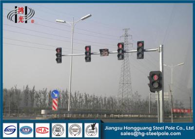 China Postes de placa de calle de la estructura de poste de la señal de tráfico de la lámpara del tráfico sobre el índice de penetración del 95% en venta
