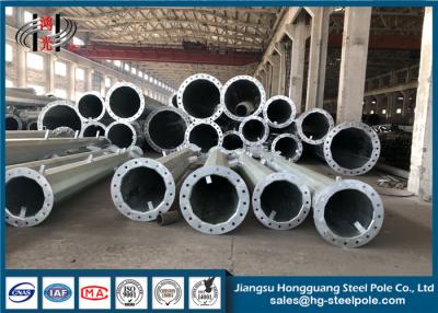 China High Voltage Transmission Lines Steel Power Pole For Power Distribution Equipment for sale