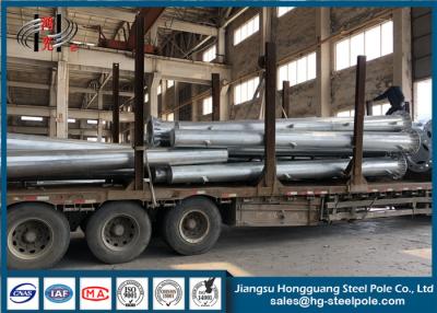 China Customized Tubular Steel Pole / Octagonal Street Light Pole NEA Standard for sale