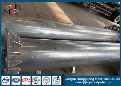 China 69KV 20m Electric Steel Pole / Power Transmission Poles Galvanized Steel for sale