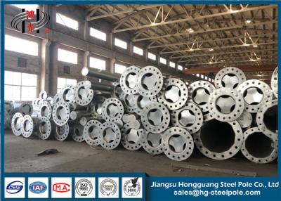 China 3mm Thickness Transmission Galvanized Steel Pole Steel Tubular Pole Steel Pipe Galvanized for sale