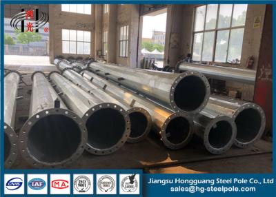China Stainless Steel Tubular Pole / Galvanized Steel Post Substation Structure for sale