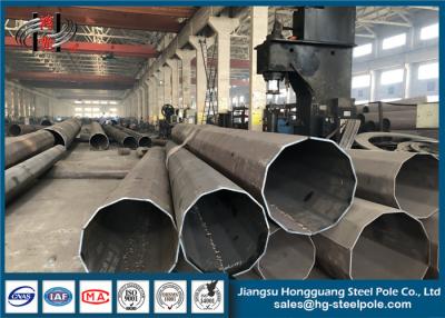 China 500KV Steel Power Distribution Poles Hot Roll Steel NEA Standard for sale