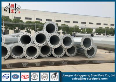 China Stainless Steel SS490 500KV Power Distribution Poles for sale