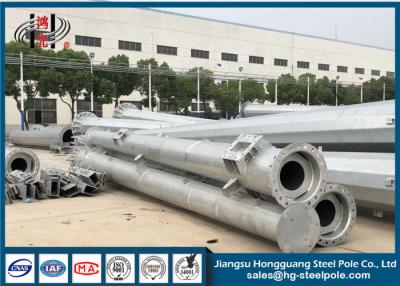China El grueso 3.5m m 110KV de la inmersión caliente galvanizó a poste de acero en venta