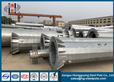 China Transmisión de poder de acero galvanizada de GR65 500KV postes en venta