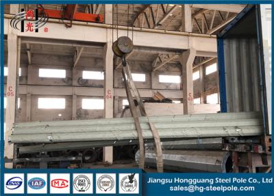 China 220KV Q460 Round Galvanised Steel Posts Bitumen Painted for sale