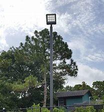 China Hot Roll Steel Q235 Flood Light Poles Galvanized Anti Corrosion for sale