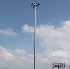 China Q420 50m Galvanised  Height Metal Street Light Pole for sale