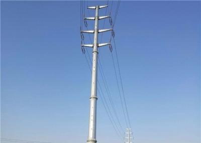 Chine 33kv la tour tubulaire en acier électrique Polonais a galvanisé la ligne de transport d'énergie à vendre