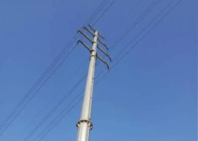 China 66KV Electric Masts Galvanized Power Transmission Line Steel Pole for sale