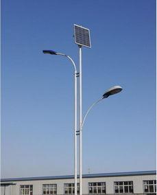 China Galvanized Concrete  Steel Street Lighting Pole 9m Double Arm Q235 for sale