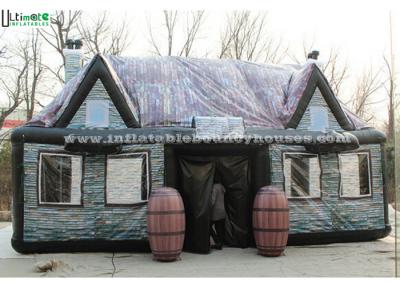 China Custom Made Air Inflatable Tents , Full Printing Inflatable Pub Tent for sale