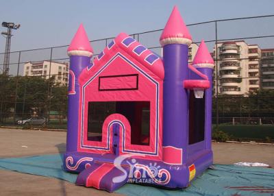 China 3In1 High Tear Strength Pink Inflatable Jump House with basket hoop for School Lobbies for sale