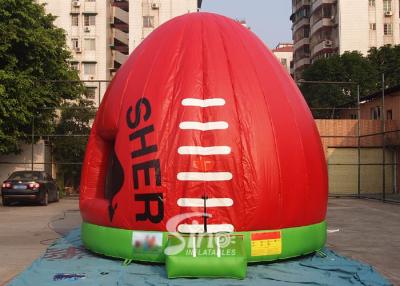 China Red dome AFL Australian football kids jumping castle for outdoor parties N events for sale