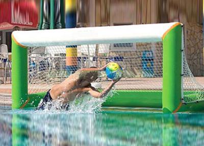 China Heat welding adults inflatable water polo goal with lead free 1000D pvc tarpaulin for sale