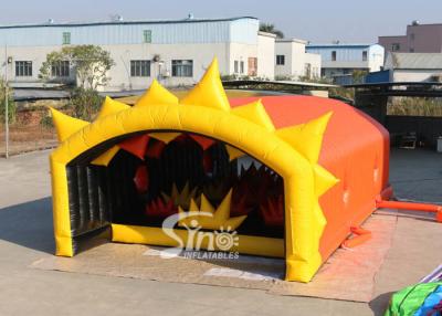 China Outdoor 13x6m Stars Tunnel Adults Inflatable Obstacle Course With Tent Cover For Inflatable 5k Run for sale