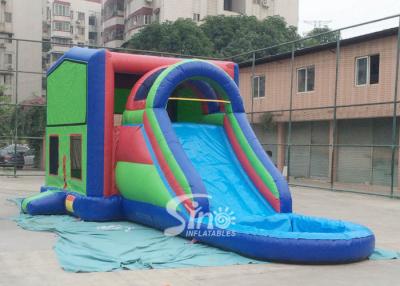 China diapositiva inflable de la casa de la despedida de los niños al aire libre de los paneles del módulo 5in1 combinada de chino inflable en venta