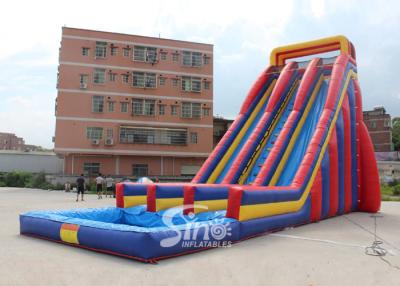 China 10m High Adults Giant Commercial Inflatable Water Slides Made of 0.55mm pvc tarpaulin for sale