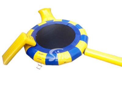 China 5 mts Dia. kids N adults inflatable water trampoline with springs available combined with blob, slide N log for sale