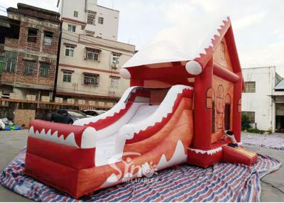China Commercial Grade Inflatable Christmas Jumping Castle With Slide For Kids And Adults for sale