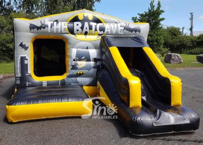 China 18x12 Kids Inflatable Batcave Disco Bouncy Castle With Slide CE EN14960 EN71 for sale