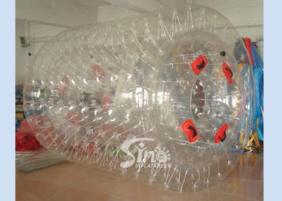 China bola de rodillo inflable del agua del PVC de la forma del cilindro de los 2.6m para el entretenimiento de la piscina y del lago de los niños en venta