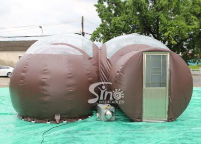 China 4m Dome Clear Top Resort Glamping Bubble Hotel With Steel Frame Tunnel N Aluminium Door From Inflatable Factory for sale