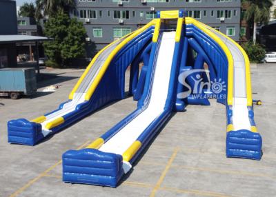 China 10m high adults giant inflatable triple water slide for water occasions entertainment for sale