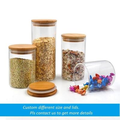 China Kitchen Round High Grade Borosilicate Glass Jar Safe And Environmental Friendly for sale