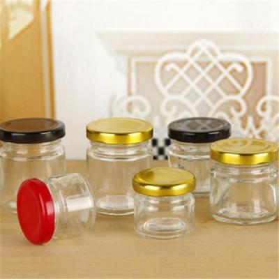 China 16 Ounces Round Glass Jar Regular Mouth Mason Jars With Lids And Bands for sale