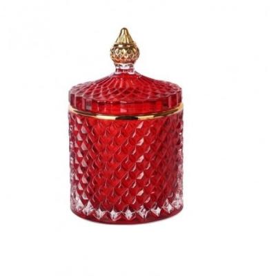 China Tarro de cristal 300ml-400ml de la vela perfumada de lujo moderna con la alta transparencia en venta