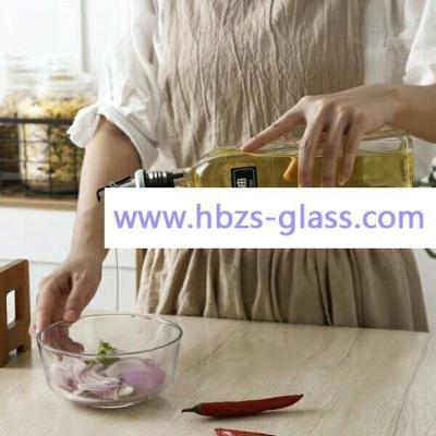 China Customized Logo Glass Bottle Durable Empty Olive Oil Glass Bottle for sale
