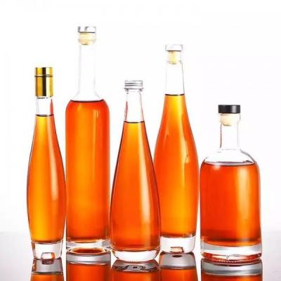 China Liquor Vodka Whisky glass bottle, Wine Glass Bottles With Cork for sale