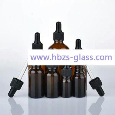 China Garrafas líquidas cosméticas vazias do conta-gotas da garrafa de vidro na vária cor à venda