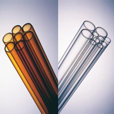 China Claro transparente profesional o Amber Glass Tube del tubo de cristal en venta