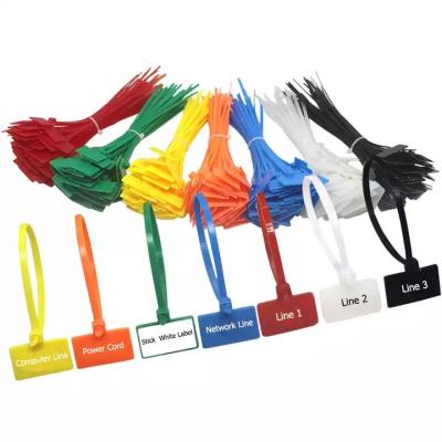 China 4*150mm Nylon Cable Tag Ties Plastic Loop Ties Self Locking Zip Ties for sale