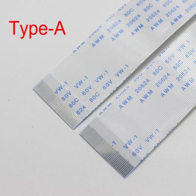 China Flat Connect FFC Ribbon Cable 1mm Pitch 40 Pin PET Blue White for sale