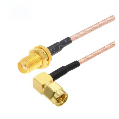 Китай Прямоугольный мужчина SMA К женскому коаксиальному кабелю расширения RG316 антенны RF кабеля продается