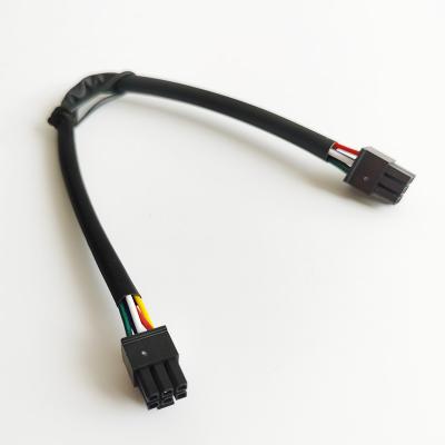 China Molex Sim Black PVC Industrial Wiring Harness Jst 26AWG 5C 4mm OD for sale
