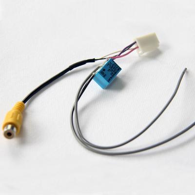China Eleteck RCA Connector Mazda Wiring Harness 4 Pin Male Black for sale