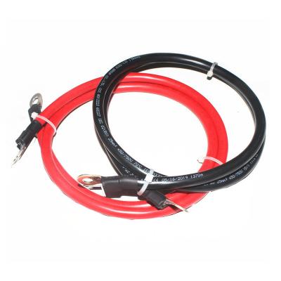 China 4 AWG Battery Connection Cable High Current Copper PVC 300cm 500cm for sale