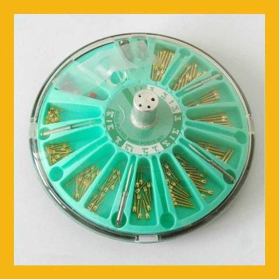 China Euro Post Dental Pin Stainless Steel Golden Plated Tooth Pin for sale