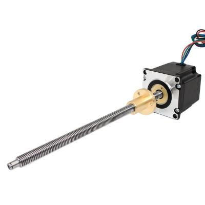 China High Thrust 980N Hybrid Nema 23 Linear Actuator Stepper Motor With Lead Screw 1300/1900mN.m for sale