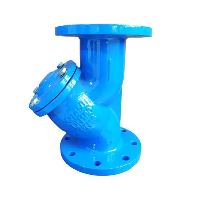 China Flange Ends Plumbing Ductile Iron Y Strainer PN10 PN16 for sale